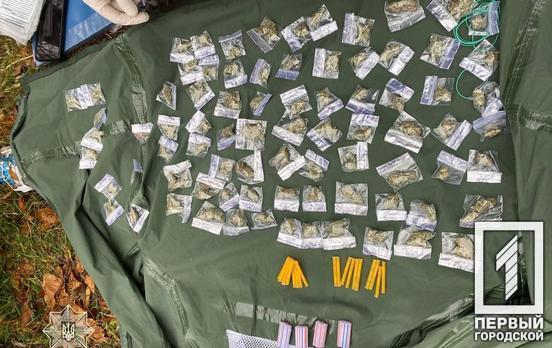 «Травка» и «мет»: в Кривом Роге полицейские задержали мужчину с партией фасованных наркотиков