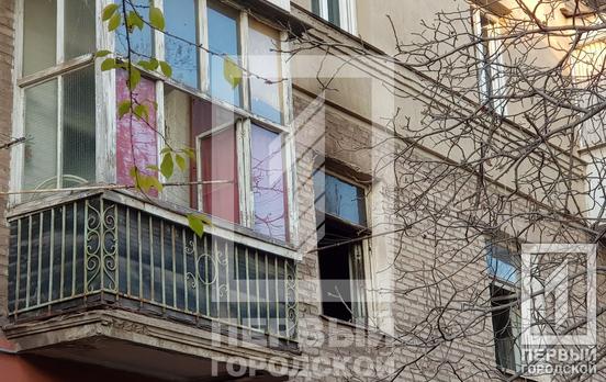 В Кривом Роге в результате пожара в квартире пострадал мужчина