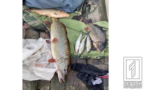 Поблизу Кривого Рогу на річці Саксагань чоловіка оштрафували за незаконний вилов риби