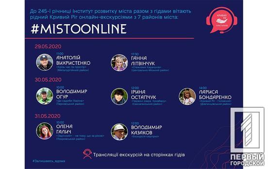 К 245-летию Кривого Рога пройдёт серия онлайн-экскурсий по разным уголкам города
