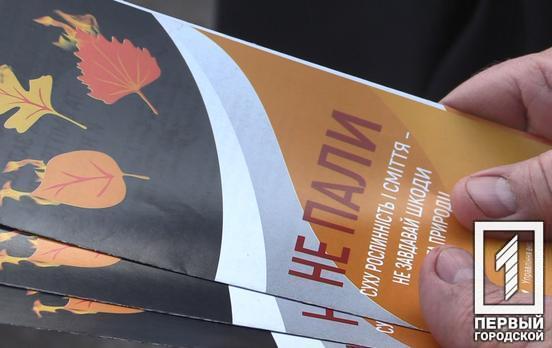 На варті екології: у Кривому Розі стартували рейди для виявлення порушників, що спалюють опале листя