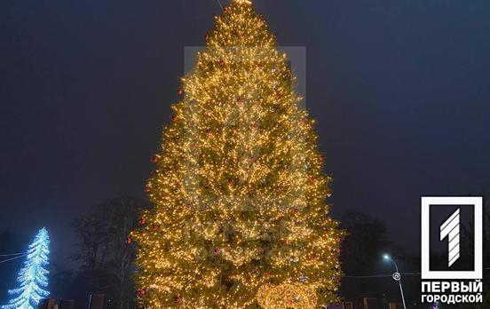 На головній ялинці Кривого Рогу запалили вогні