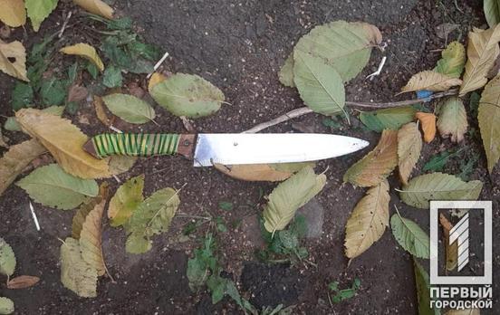 Патрульные задержали агрессивного мужчину, который разгуливал по Кривому Рогу с ножом