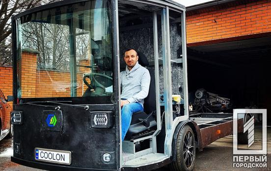 Изобретатель из Кривого Рога собрал первый в Украине электрогрузовик: авто вышло на ходовые испытания