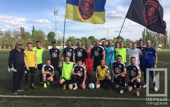 Команда из Кривого Рога ФК «Кривбасс-АТО» обыграла херсонский ФК «Авиатор-ВСУ» в очередном туре национальной лиги участников АТО