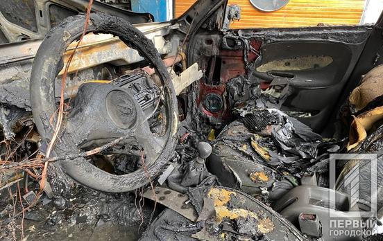 В Кривом Роге во время пожара в гараже спасатели нашли труп мужчины