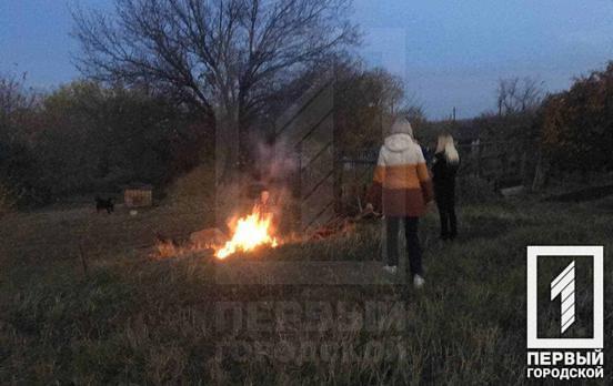У Кривому Розі чоловіку загрожує штраф за спалювання опалого листя: порушника знайшли за допомогою дрона
