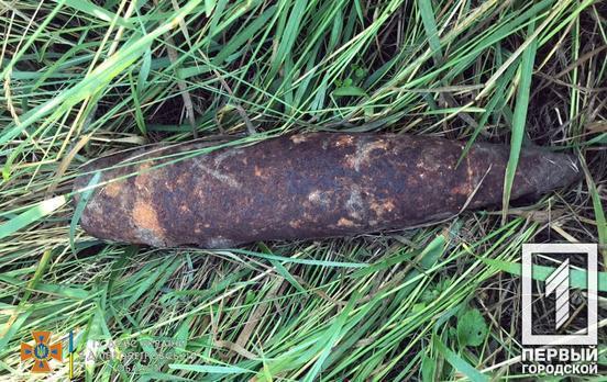 У Кривому Розі містянин шукав металобрухт, а натрапив на снаряд часів Другої світової