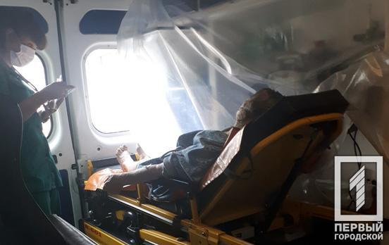 В Кривом Роге пострадала пенсионерка во время пожара в квартире