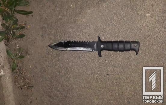 В Кривом Роге мужчина разгуливал по городу с охотничьим ножом