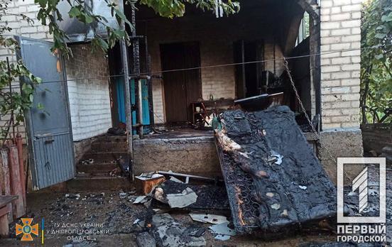 У Кривому Розі постраждав чоловік під час пожежі на веранді