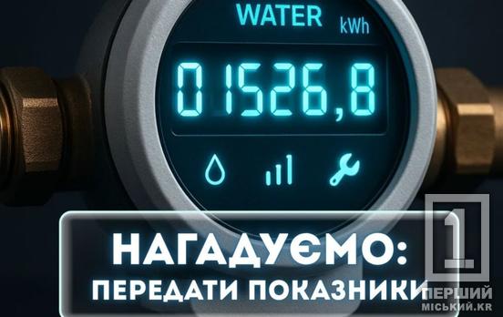 Часу до кінця дня залишається все менше: як передати показники з лічильника до «Кривбасводоканалу»