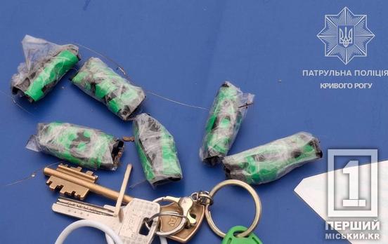 Катався разом з «кайфом»: у Кривому Розі затримали водія Renault з наркотиками