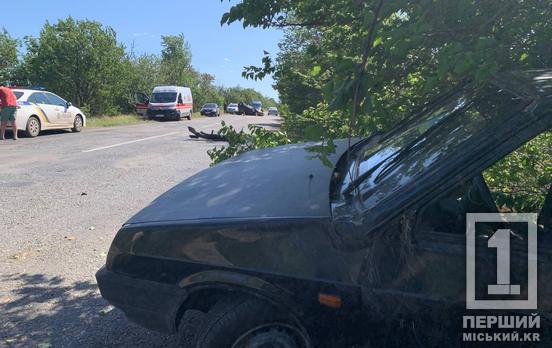 Небезпечний обгін: на трасі ПівдГЗК-Широке Volkswagen перекинувся на дах, ВАЗ - на узбіччі