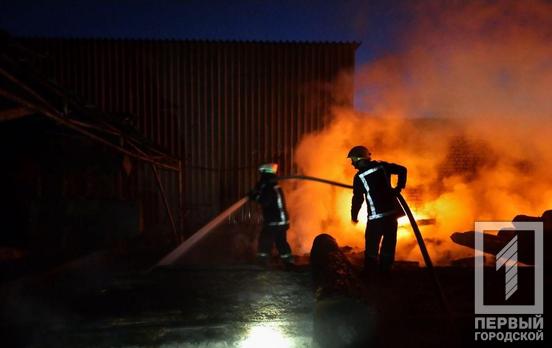 Ночью в Кривом Роге горело деревообрабатывающее предприятие