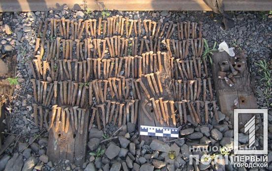 До трёх лет тюрьмы: полицейские Кривого Рога задержали мужчину, который крал металл с железной дороги