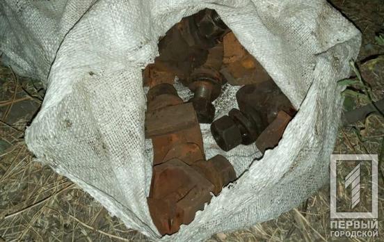 Полиция Кривого Рога задержала мужчину, разбиравшего железную дорогу на металлолом