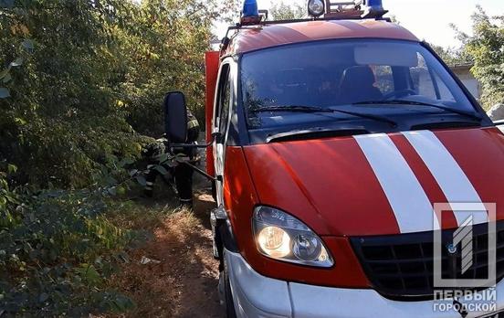 Недалеко от Кривого Рога под открытым небом сгорели три тонны сена