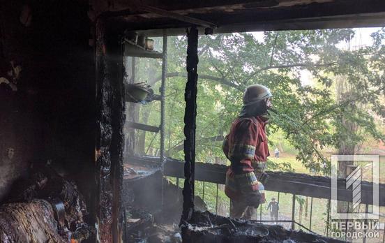 Утром в пятиэтажке Кривого Рога горела квартира