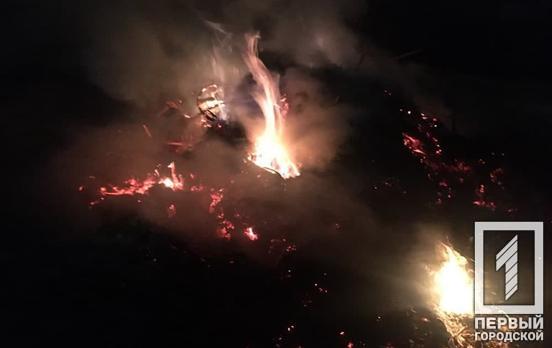 В Кривом Роге на пылающей свалке загорелся мужчина, от полученных травм он скончался в больнице