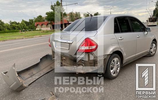 В Кривом Роге на Владимира Великого столкнулись Fiat и Nissan, никто не пострадал