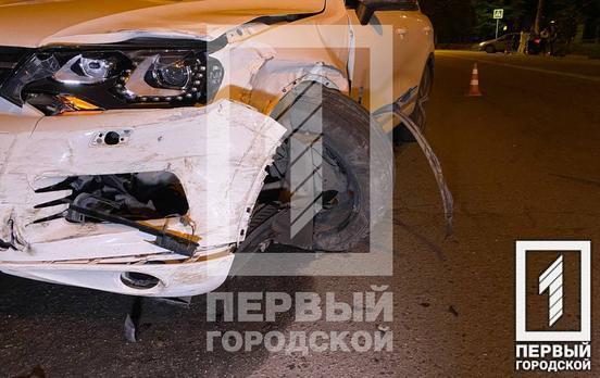 0,99 промилле: в Кривом Роге ночью пьяный водитель выехал на встречку и протаранил легковушку