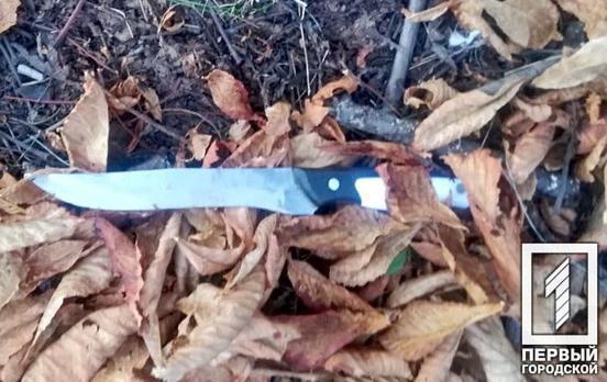 По улицам Кривого Рога разгуливал мужчина с ножом в руках
