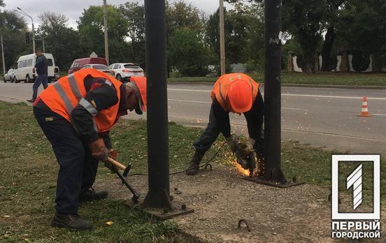 За неделю с улиц Кривого Рога убрали 15 рекламных объявлений, установленных незаконно