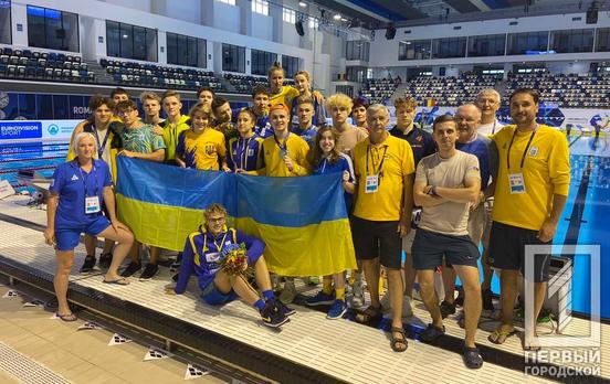 Срібна медаль та новий рекорд України: плавці з Кривого Рогу успішно виступили на Чемпіонаті Європи серед юніорів