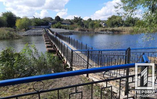 Фахівці Південного ГЗК відновили понтонний міст у Кривому Розі, що постраждав від підтоплення після ракетного удару