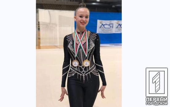 Гімнастка з Кривого Рогу здобула золото й срібло на Інтернаціональних змаганнях Winter cup 2022