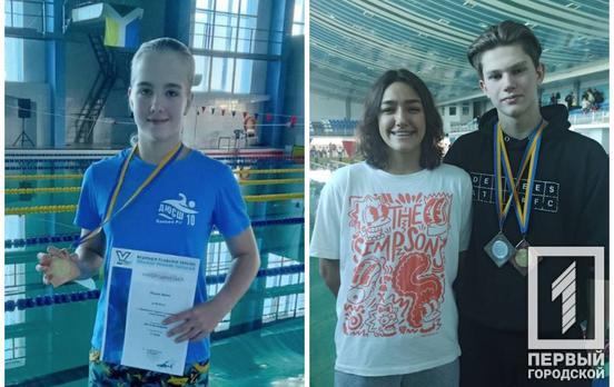 Срібну та дві бронзові медалі привезли криворізькі спортсмени з Чемпіонату України з плавання