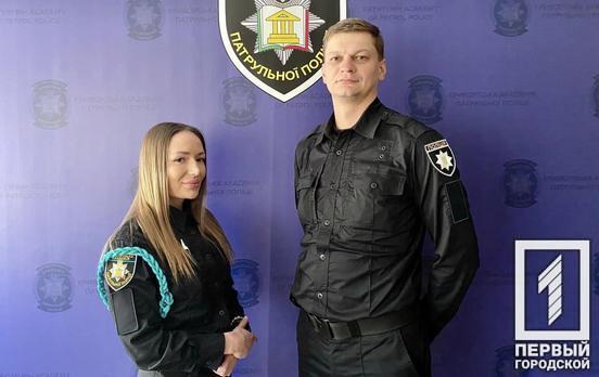 Курсанти Криворізької академії патрульної поліції допомогли чоловікові, який втратив свідомість, переходячи дорогу