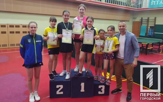 Сім призових місць посіли криворізькі мінікадети на чемпіонаті області з настільного тенісу