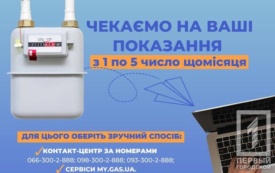 Криворіжгаз: для точності розрахунків передайте показання лічильника газу до 5 липня