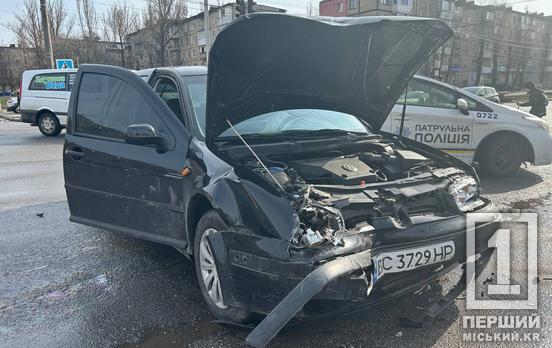 Прямая дорога обоим на СТО: в Кривом Роге на улице Владимира Великого ДТП с Volkswagen и Hyundai