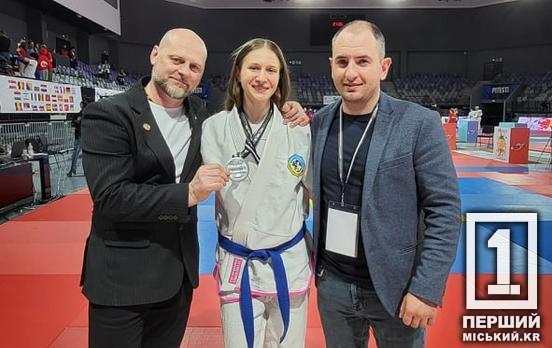 Криворіжанка Дар'я Миронова стала віце-чемпіонкою Європи з Джиу-джитсу
