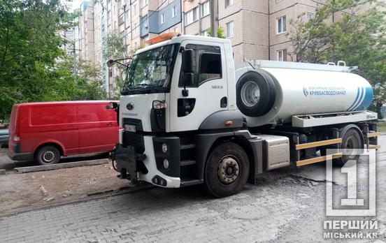 Пошкодження трубопроводу: для Довгинцівського району Кривого Рогу виводять діжку з водою, адреси