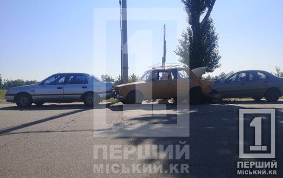 «Сыграли в домино»: в Кривом Роге в ДТП попали Nissan, ВАЗ и Daewoo