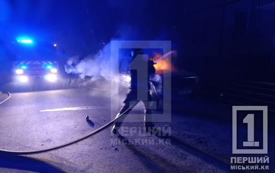 В Покровском районе Кривого Рога сгорела машина