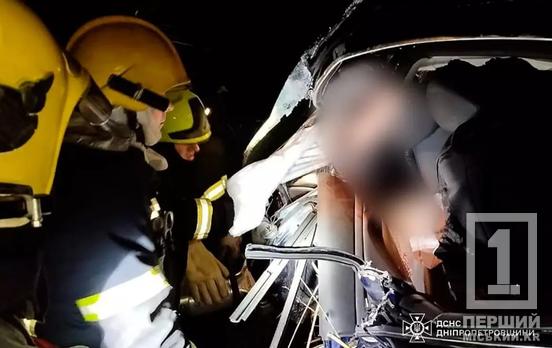 Не справился с управлением и съехал в кювет: криворожские спасатели увольняли из стальной ловушки пострадавшего