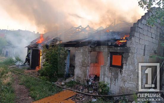На Прудах у Кривому Розі у вогні був майже десяток будівель