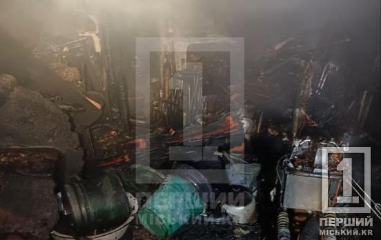 Валив густий дим: у Тернівському районі Кривого Рогу палала приватна територія