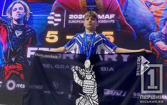 Перше міжнародне «срібло» для клубу і гордість для міста: юний криворіжець Богдан Носик став віце-чемпіоном Європи з ММА