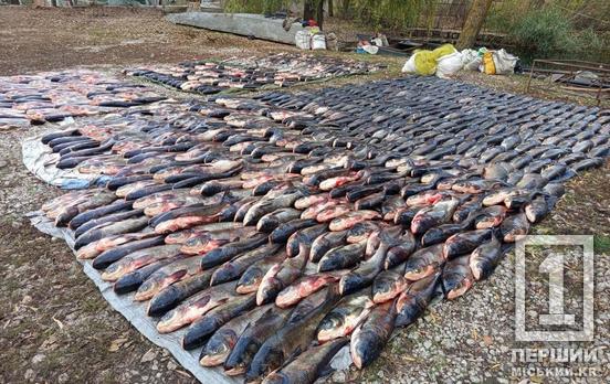 Понад шість тонн риби у сітках: на Південному водосховищі під Кривим Рогом затримали браконьєрів