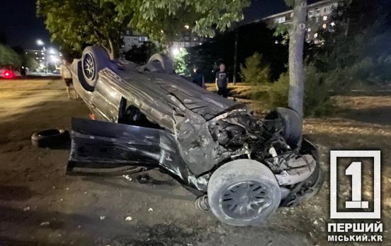 Відбулися переляком та незначними травмами: на Гірницькому BMW з пасажирами вилетіла у кювет