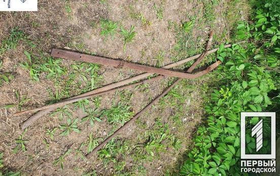 Полицейские Кривого Рога остановили людей с металлом, происхождение которого те не смогли объяснить