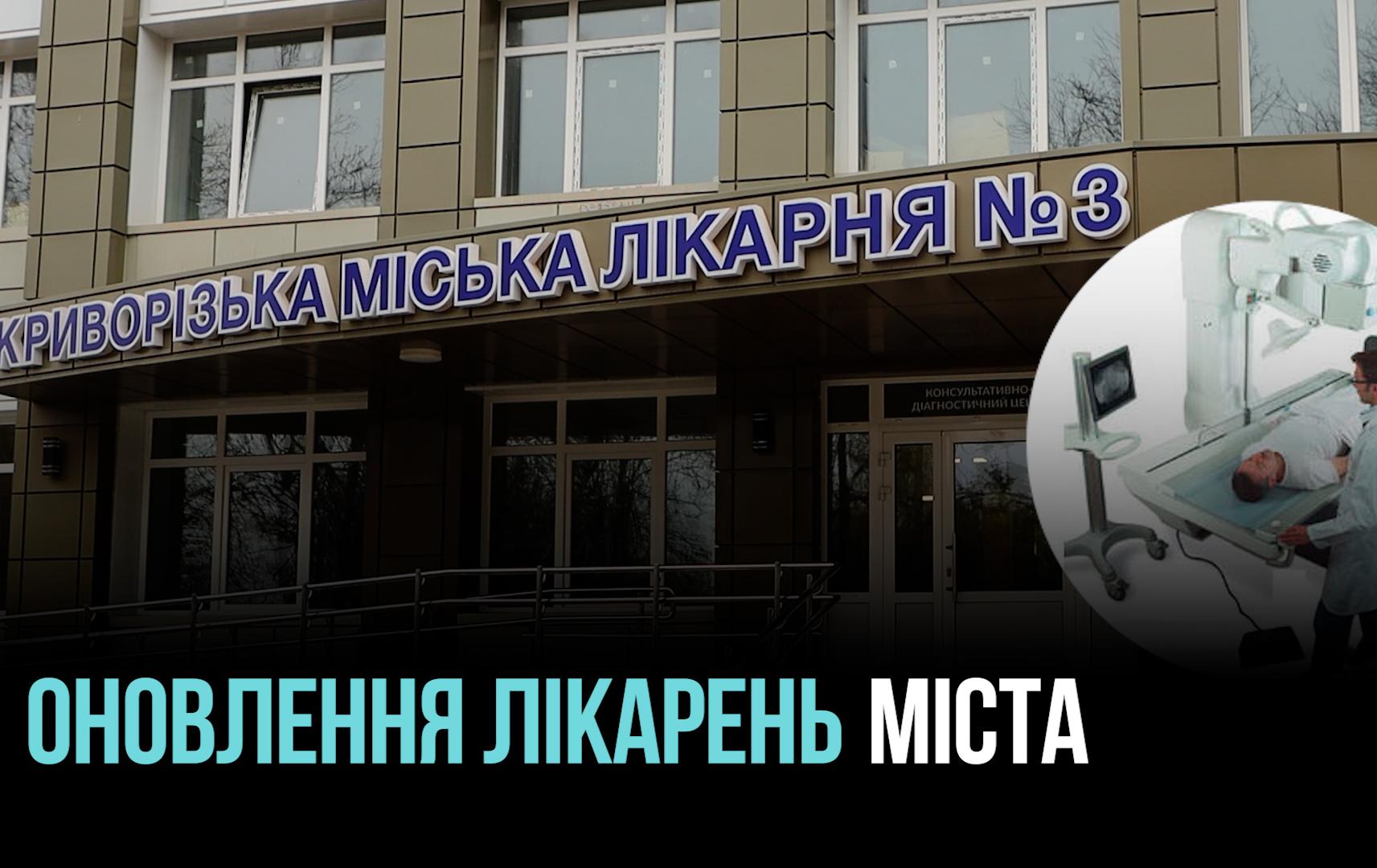 Кривий Ріг: Масштабний ремонт лікарні №3, модернізація медичної галузі міста