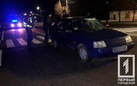 В Кривом Роге легковушка сбила подростка на неосвещённом участке дороги