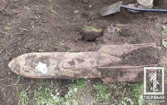 Недалеко от Кривого Рога поисковики обнаружили старую авиабомбу